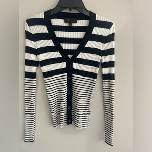 Truth Black and White Striped Sweater